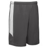 CHAMPRO Men's Standard Dagger Basketball Shorts, Charcoal, White