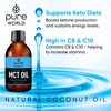 Pure World Natural MCT Coconut Oil 250ML 100% Pure and