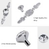 INCREWAY Drawer Knobs, 8Pcs Zinc Alloy Door Pull Handles Crystal