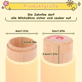 GADITIEK Tooth Box Milk Teeth for Girls and Boys, Milk Tooth Box with Cute Motif, Tooth Box for Milk Teeth, Gift Ideas for Christening and Birthday, New Parents Tooth Fairy Gift (Tooth Fairy)