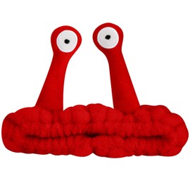 Jowmoy Jowmoy Cute red Snail Headband,Wash Face for Women Makeup Shower Spa Headband.