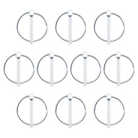 INCREWAY Lynch Pin, 10PCS Dia 4.5mm Carbon Steel Trailer Lock Pin Lynch Retaining Pins Locking Pin Fasteners for Track Farm Lawn
