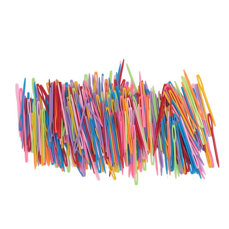 1000PCS Large Eye Plastic Sewing Needles Yarn Needles Weaving Needles