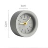 ORFOFE 1pc Industrial Style Mute Clock Light Grey Desktop Clock