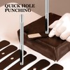 Hollow Leather Hole Punch Set with 6PCS Steel Tools (1.5mm-4mm)