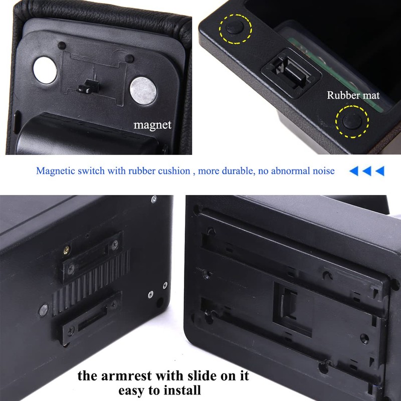 Console Armrest for Nissan Versa 2020-2024 Center Storage Box with