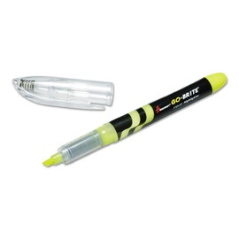 AbilityOne - go-Brite Liquid Highlighter-6-Pack, Yellow Ink 7520-01-461-2662