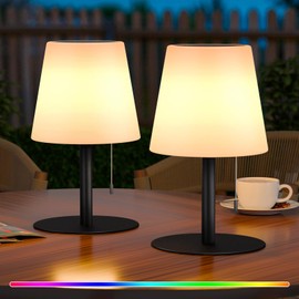 Outdoor Table Lamp Wireless Solar Pack of 2