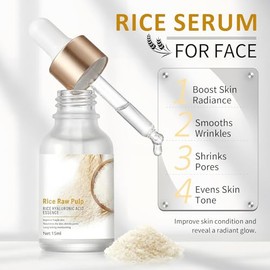 Crema De Arroz Coreana Para La Cara, Suero De Arroz, Brillo Radiante | Cremas Para Quitar Manchas De La Cara, Suero Facial Hidratante para Todo Tipo d