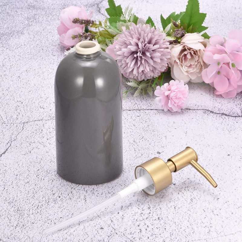 sourcing map Soap Dispenser-14Oz Ceramic Dish Hand Soap Dispenser with