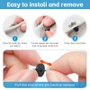 uadbau 50PCS Rubber Pin Backs – PVC Lapel Pin Backings,