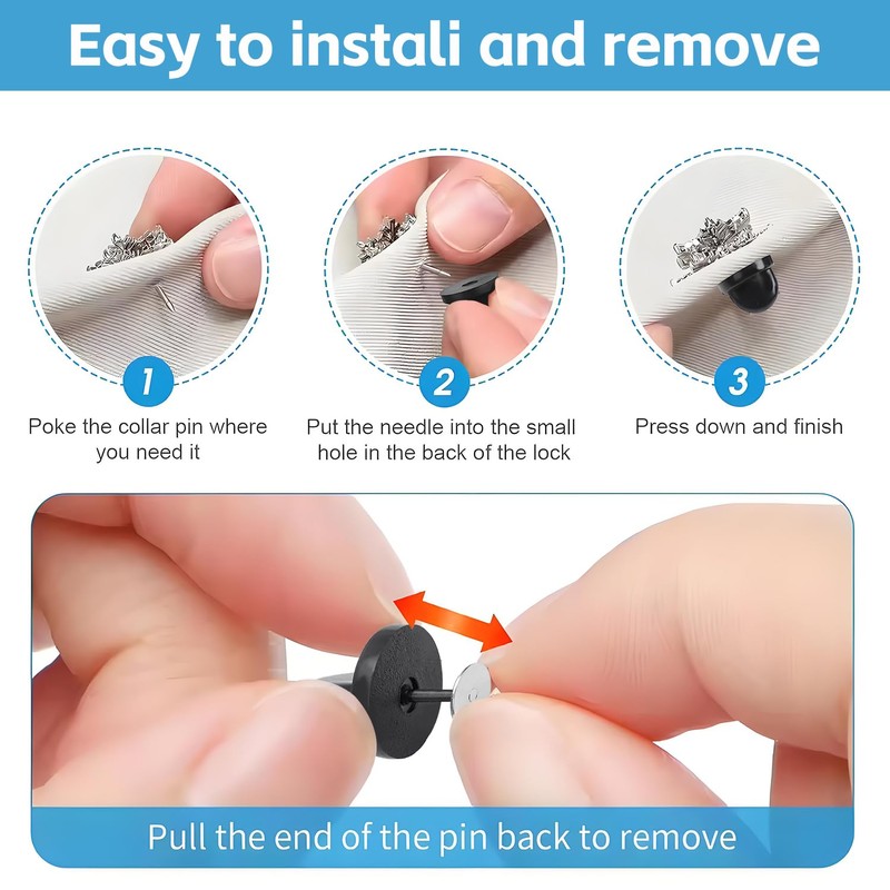 uadbau 50PCS Rubber Pin Backs – PVC Lapel Pin Backings,