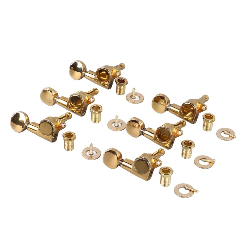 6Pcs Full Closed Guitar Tuning Key Accurate Fast Operation Stable