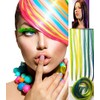 6 Non-Slip Human Hair Green Yellow Fixing Hat Cold. Includes fixings. Packaging Gift + 1 Sheet tattoo in Gift