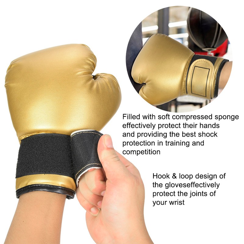 One Pair PU Leather Children Boxing Gloves Kids Sandbag Punching
