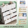 WLIVE 9-Drawer Dresser, Fabric Storage Tower for Bedroom, Hallway, Closet,