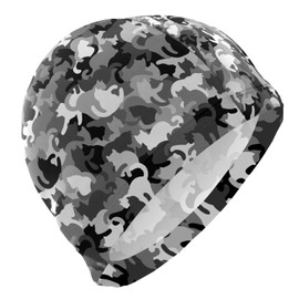 Dallonan Swimming Cap Unisex Adult Swim Cap Cats Kittens Cat Camouflage Polyester
