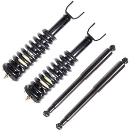 ECCPP Complete Struts Front and Rear Pair Strut Spring Assembly Shock Absorber for 2005-2009 for Dodge Dakota,2006-2009 for Mitsubishi Raider Set of 4