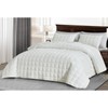 3 Piece Plush Silky Soft Smooth Hand-Feel Velvet Quilt Oversized