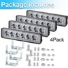 LIGBT 4PCS LED Light Bar slim 5.7inch 18W Spot Driving
