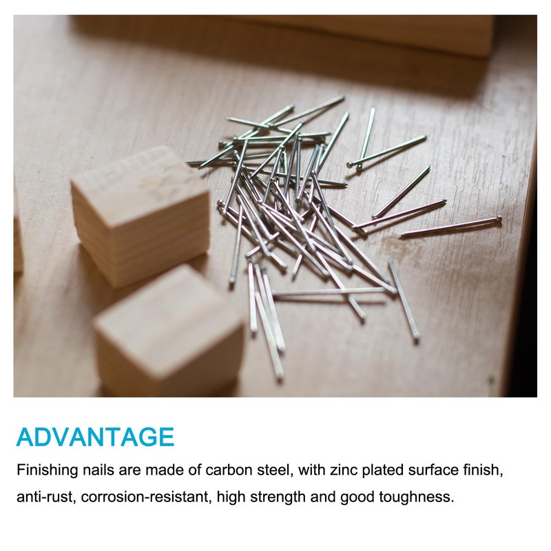 METALLIXITY Finishing Nails (2x28mm) 100pcs, Carbon Steel Hardware Nails -