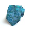 Men's Paisley Floral Pattern Ties Set with Pocket Suqare Luxury