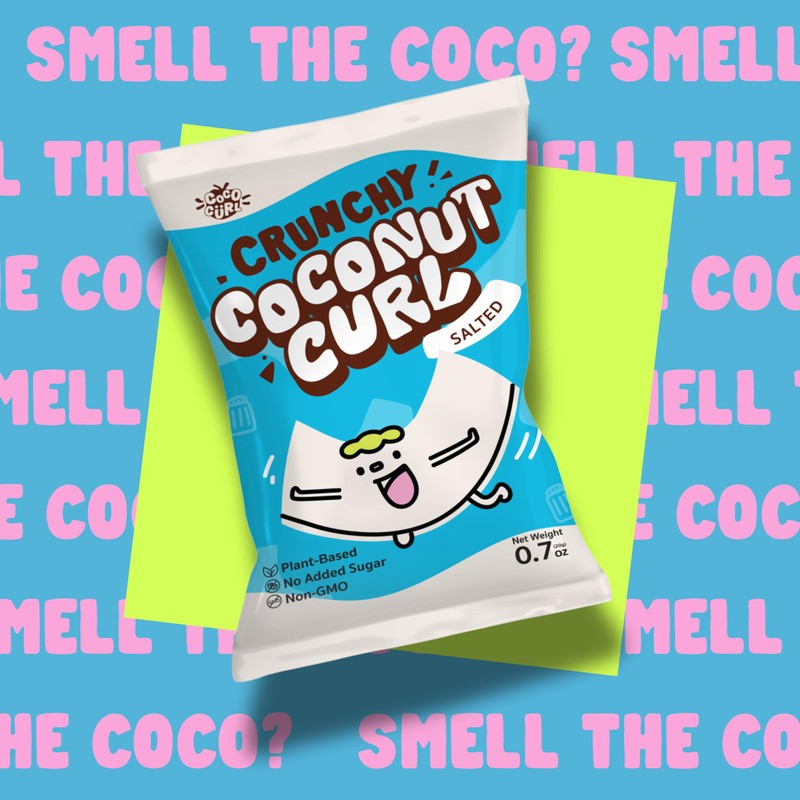 COCOCURL Salted Crafted Crunchy Coconut Chips – Unsweetened Healthy Snack,