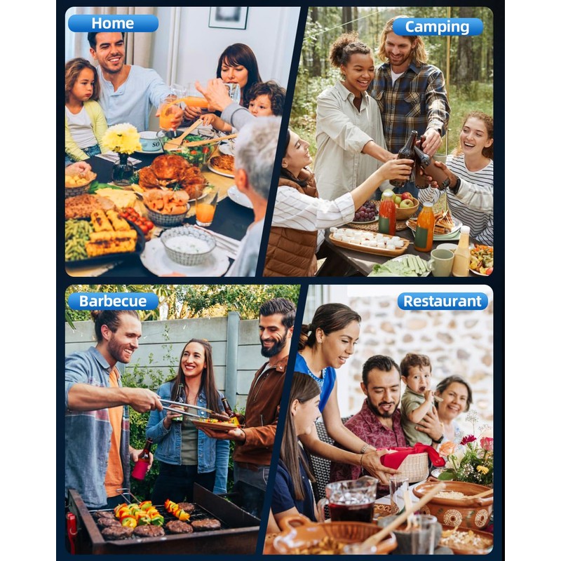 XinXu Rechargeable Pepper and Salt Grinder Set, whit Gravity Sensing