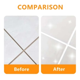 Tile Grout, White Grout Filler, Restore and Renew Tile Joints Line, Fast Drying Grout Repair Grout Sealer Tile Grout Paint