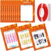 Qenk 201PCS Press on Nail Packaging Bag, Nail Bags for