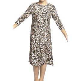 Girl Modest Tznius 3/4 Sleeve Swimdress, Beach Cover up UPF 50+ Sun Protection