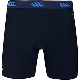 Canterbury Men's Thermoreg 6 Inch Baselayer Shorts | Rugby Compression Shorts | Anti-Bacterial | Anti-Odour & Moisture-Wicking Material, Navy, XL