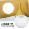 MAGICLULU Frosted White Glass Globe Lamp Shade Replacement Milk Glass