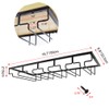 MOCOUM Wine Glasses Rack Under Cabinet Stemware Rack,Wine Glass Hanger