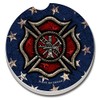 CounterArt Absorbent Stoneware Car Coaster, Firefighter, Set of 2