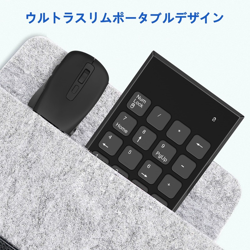 Wireless Numeric Keypad Mouse Set, 19 Keys 2.4G Numeric Numeric