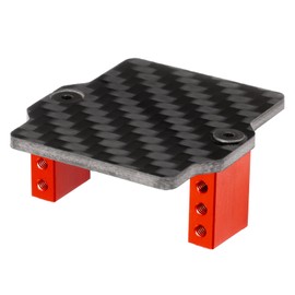 LSG Aluminum Alloy Servo Mounts Fixed Holder Bracket for Arrma 1/18 Granite Grom 1/14 Mojave Grom Mega 380 RC Upgrade Parts (Red)