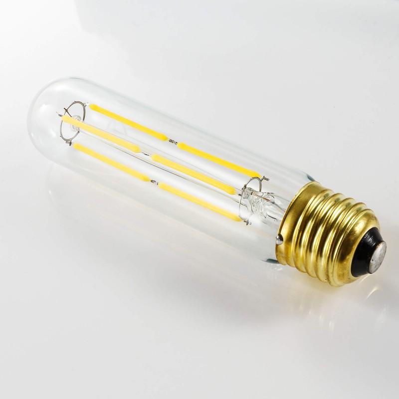 LEOOLS T10 Led Bulb,Dimmable Led Tubular Bulbs 6W,Equivalent 60Watt,Daylight 4000K,