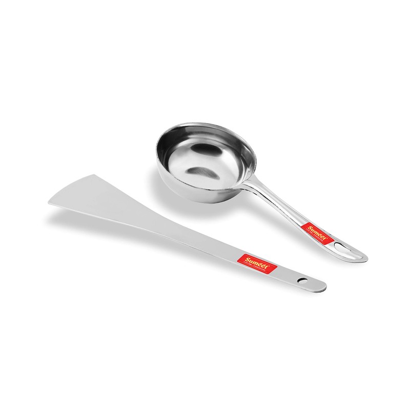 Sumeet Stainless Steel Perfect Dosa Making Spoon/Ladle Set of 2
