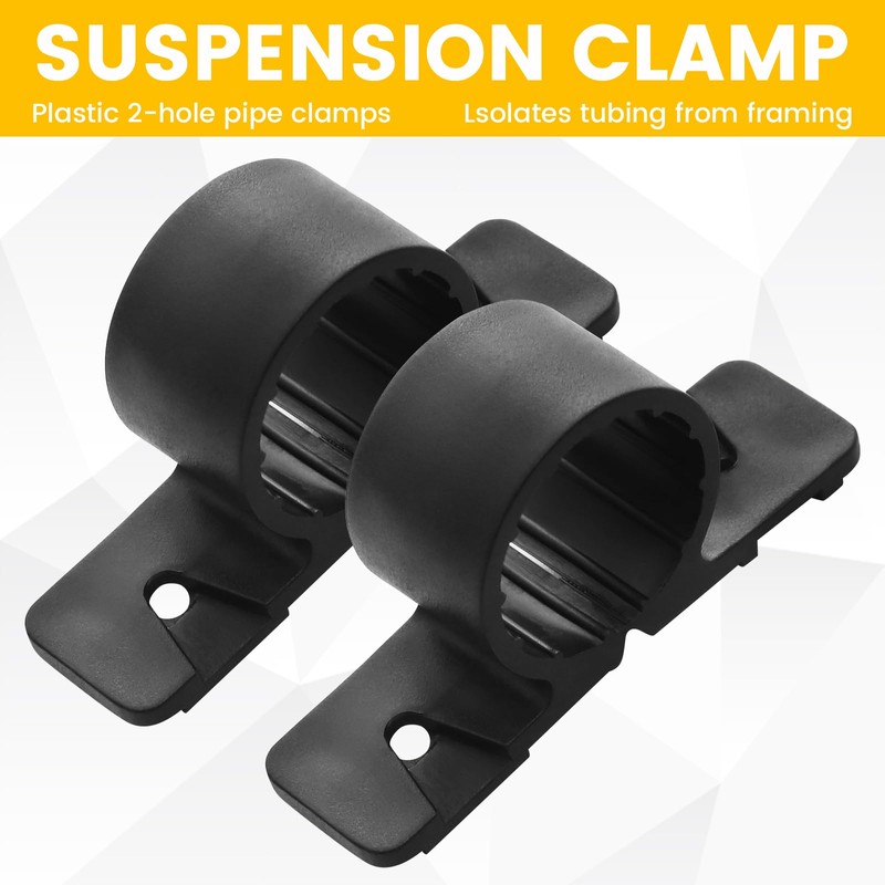 50 Pack 1/2 Inch Pipe Clamps Pex Clamp Heavy-Duty Bulk