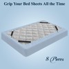 Bed Sheet Fasteners, 8 Pcs Heavy Duty Sheet Straps Adjustable