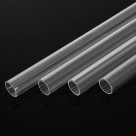 Ziqi - 16 tubos rígidos de policarbonato, 12 mm de diámetro exterior x 1 mm de grosor de pared, tubo de PETG transparente de 12.6 pulgadas de longitud, tubo de acrílico Lexan