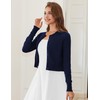LETDIOSTO Cropped Cardigan Bolero Shrug for Women, Button Down Long