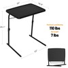 Max TV Tray Table, Allpop Extra Large Adjustable TV Tray
