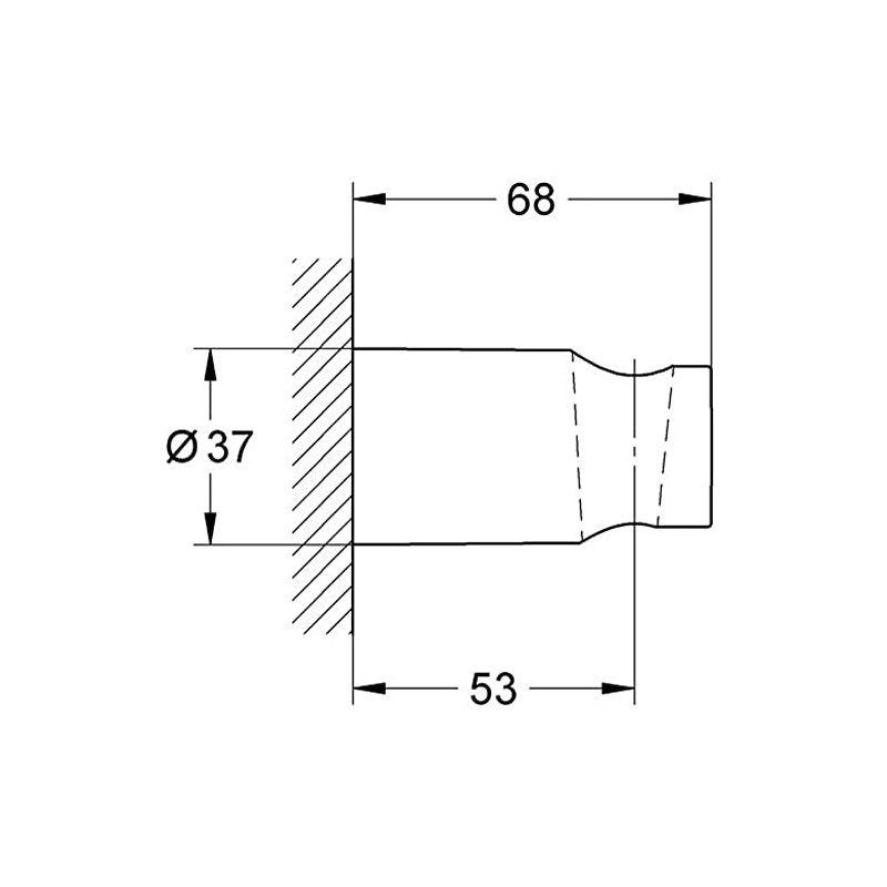 F. GROHE GRO26102000 Vitalio Universal Shower Head Holder