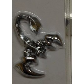 D&D 3D ACCENT SCORPION CHROME TRIM CAR AUTO SUV 4X4 ABS EMBLEM LOGO BADGE1407PS