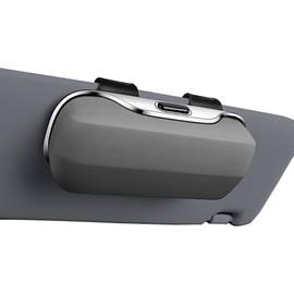 GDQ Sunglass Holder for Car Visor Clip Glasses Case Car Sunglasses Case for Car Sun Visor Glasses Storage Box Car Sunglass Holder Car Visor Accessories Universal for SUV Sedan Truck (Gray)