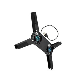 Y Department Center 55® Black Foldable Laptop Cooling Pad USB Powered Quiet Laptop Cooler Cooling Fan