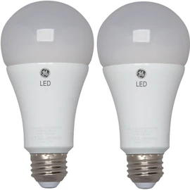 GE Dimmable LED Light Bulbs, A21 General Purpose (75 Watt Replacement LED Light Bulbs), 1100 Lumen, Medium Base Light Bulbs, Daylight, 2-Pack LED Bulbs