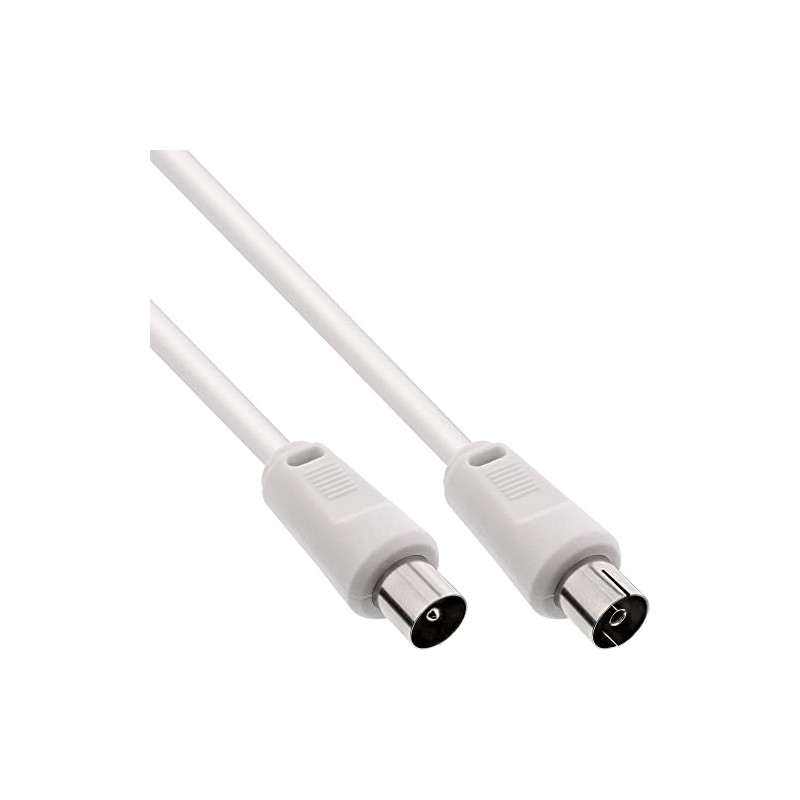 InLine 69410 10 m White Coaxial Cable – Male/Female Coaxial